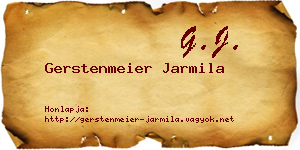 Gerstenmeier Jarmila névjegykártya